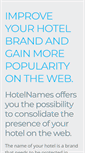 Mobile Screenshot of hotelnames.com